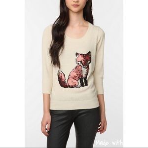 Cooperative Sequin Fox Sweater